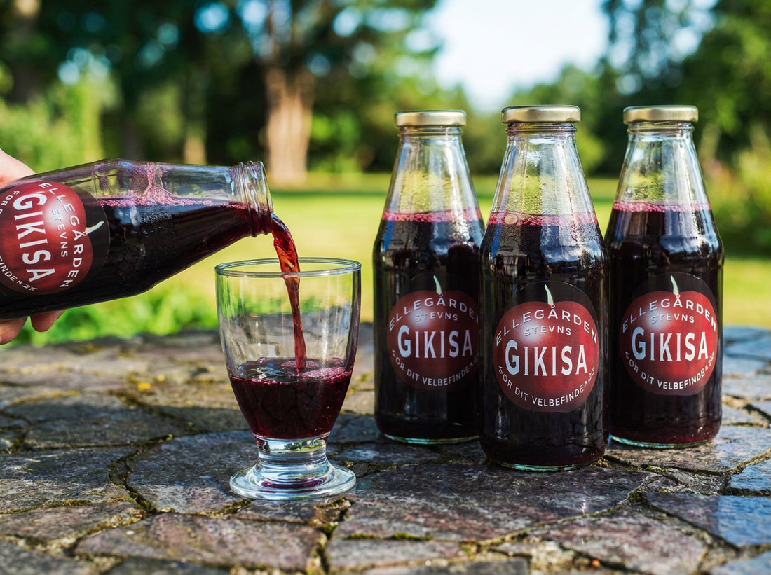 Kirsebærsaft (Gikisa) 4 flasker a 0,5 liter