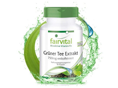 Green Tea (Grøn Te ) ekstrakt 750 mg, 90 kapsler