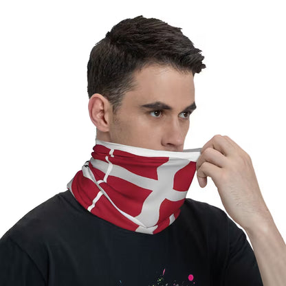 Danmarksflag Balaclava Tørklæde – Åndbar Unisex Beskyttelse
