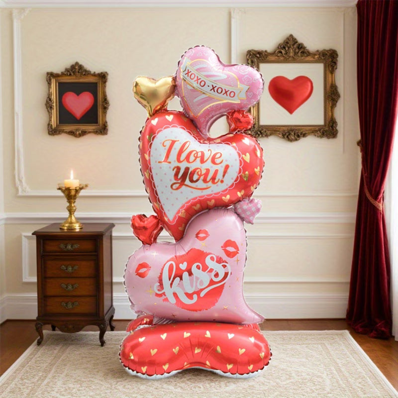 Stående Hjerteballon – Perfekt til Romantiske Fester og Fejringer (Se video)