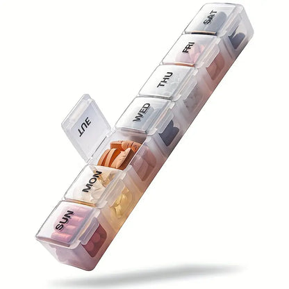 7 dages -  ekstra stor ugentlig pilleorganizer
