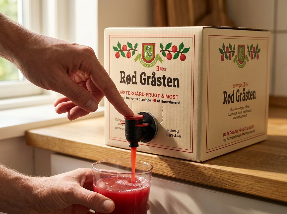 Rød Gråsten Æblemost - 3 Liter i Box