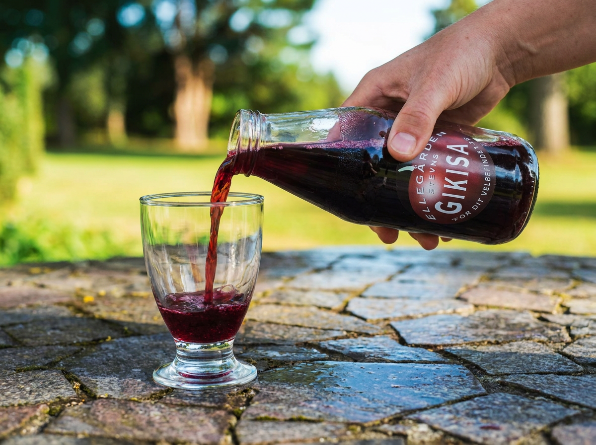 Kirsebærsaft (Gikisa) 12 flasker a 0,5 liter