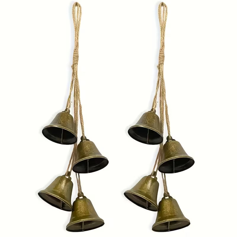 4 stk. Små Vintage Metal Juleklokker