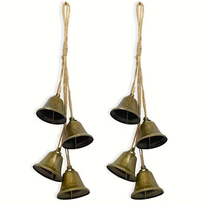 4 stk. Små Vintage Metal Juleklokker