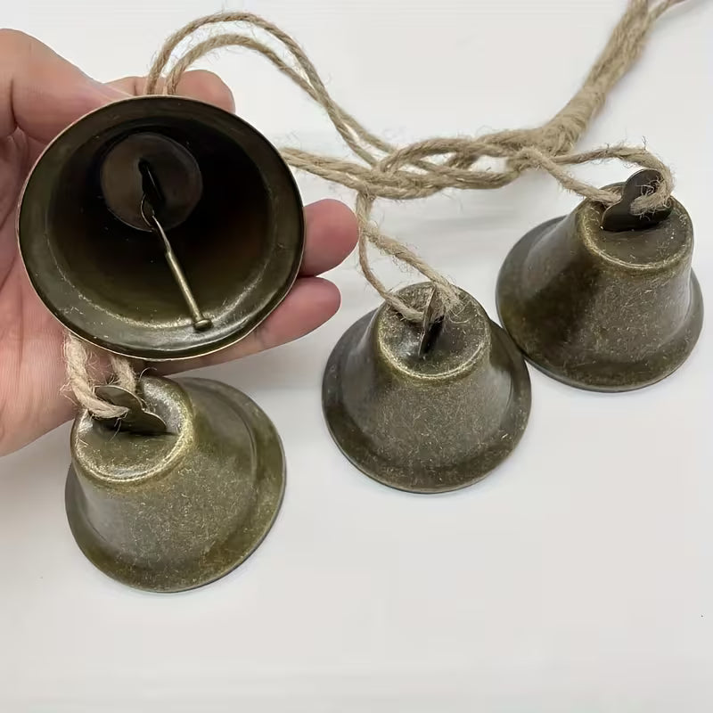 4 stk. Små Vintage Metal Juleklokker