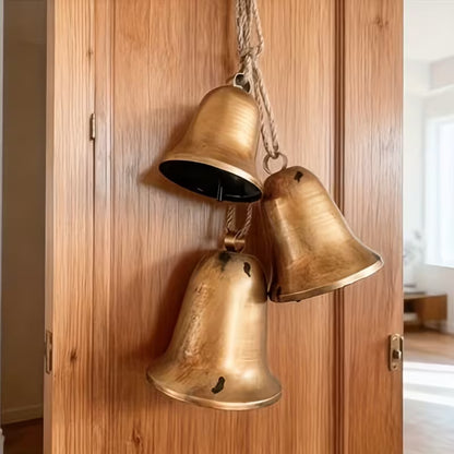 3 stk. Vintage Bondegård Metal Juleklokker