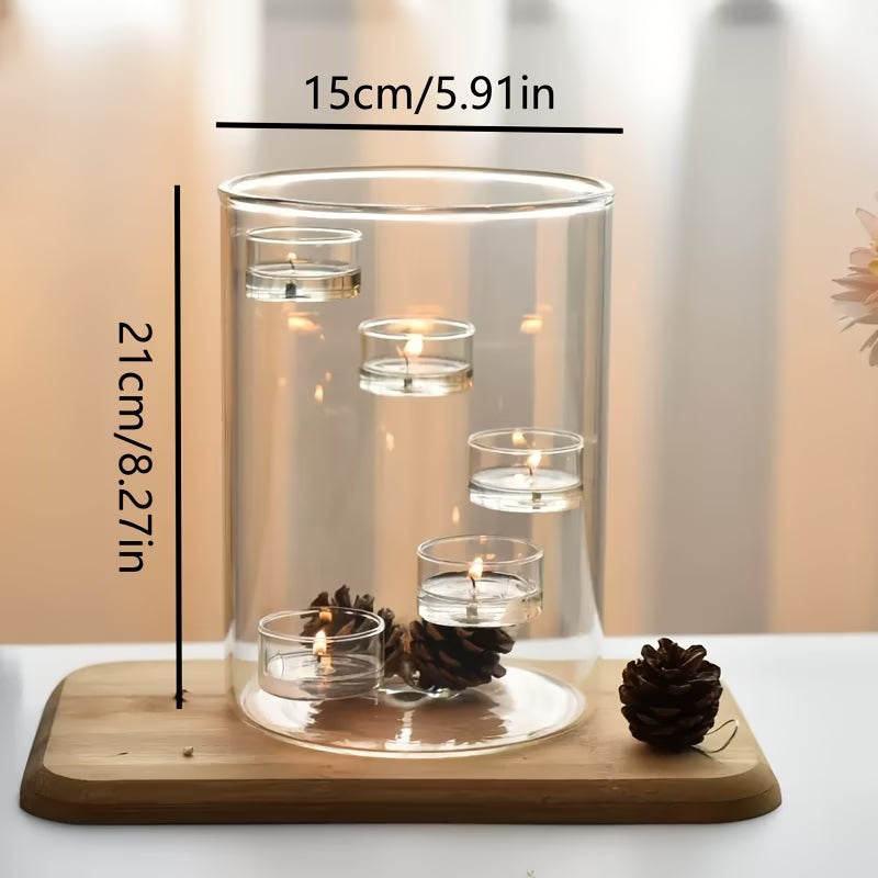 Løft stemningen med Europæisk Stor Glas Lysestage.