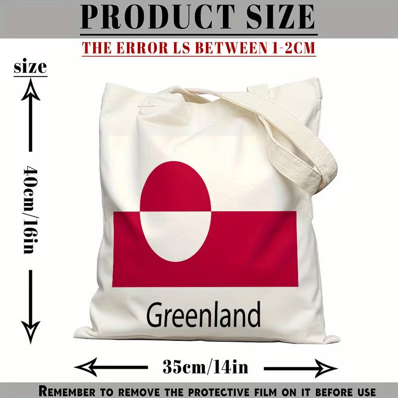 Grønlandsflag Lærredstaske – Stilfuld, Robust og Rummelig