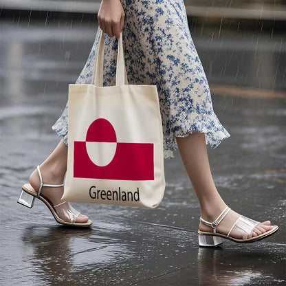 Grønlandsflag Lærredstaske – Stilfuld, Robust og Rummelig