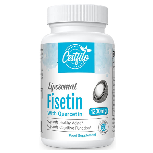 Liposomal Fisetin med quercetin 60 softgels- Høj dosis 1200 mg