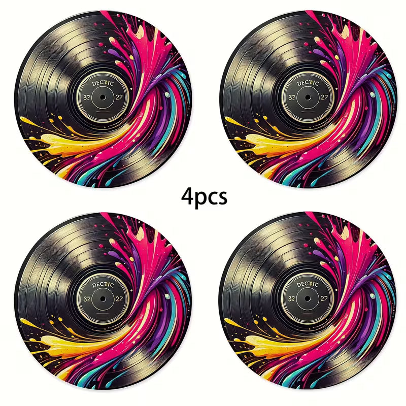 4 stk. Vinylplade bordskåner