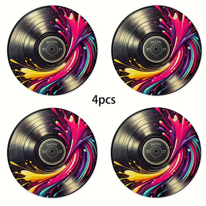 4 stk. Vinylplade bordskåner