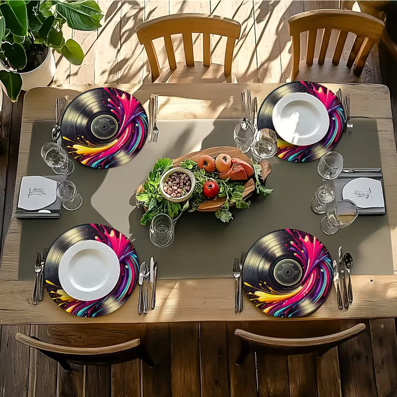 4 stk. Vinylplade bordskåner