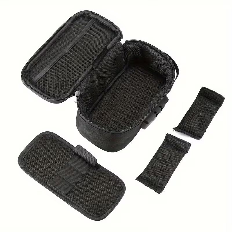 Låsbar medicintaske – sikker og smart pille‑organizer til rejsen - Grå ( Se video )