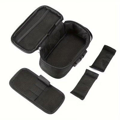 Låsbar medicintaske – sikker og smart pille‑organizer til rejsen - Grå ( Se video )