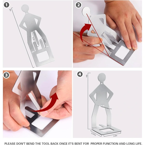 Sjov BBQ Hotdog-Holder i Rustfrit Stål – 4 stk
