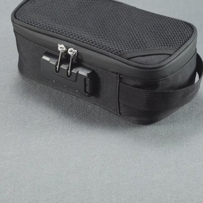 Låsbar medicintaske – sikker og smart pille‑organizer til rejsen - Grå ( Se video )