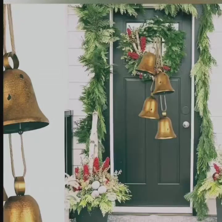 4 stk. Små Vintage Metal Juleklokker