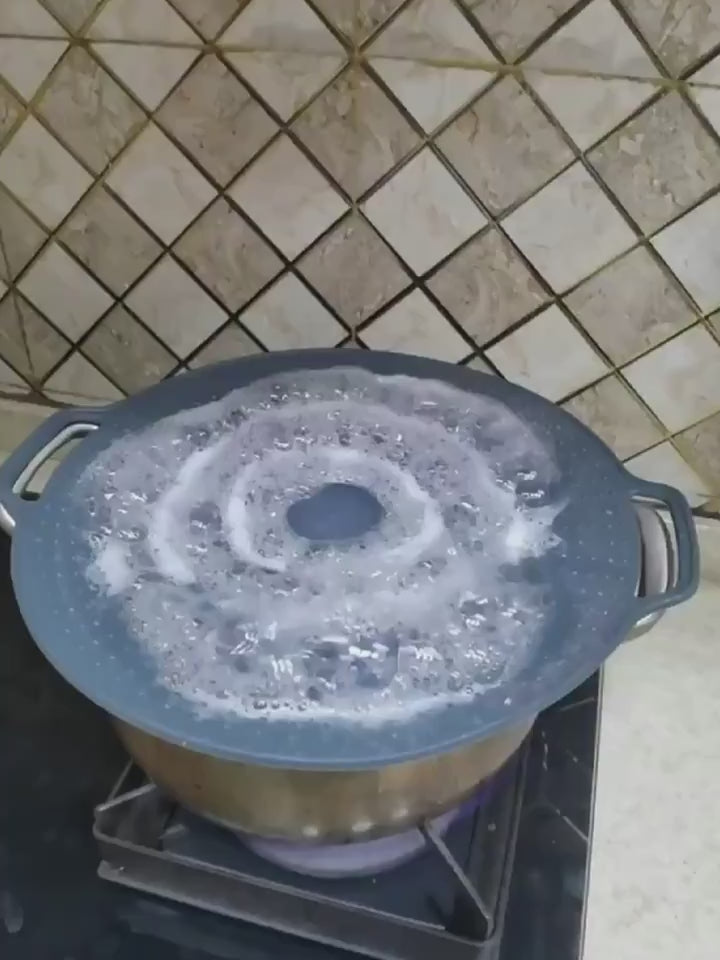 GRATIS - Varmebestandig Silikone Anti-Overløbslåg ( Se video )