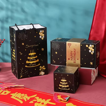 Sorte &amp; Gyldne Pop‑Up Gaveæsker – den overraskende gaveoplevelse til enhver anledning