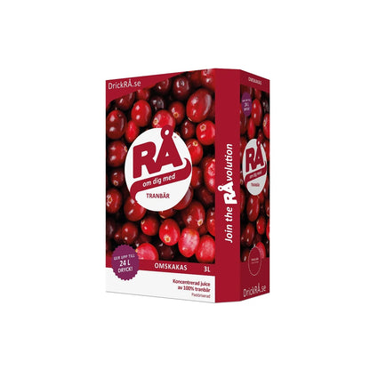 RÅ™ - Tranebær Koldpresset ( 3 Liter )