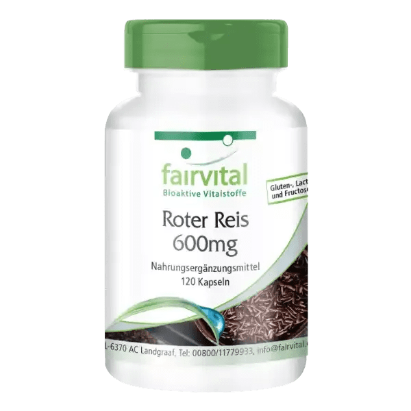 Røde ris (Roter reis), 600 mg - 120 kapsler fra Fairvital
