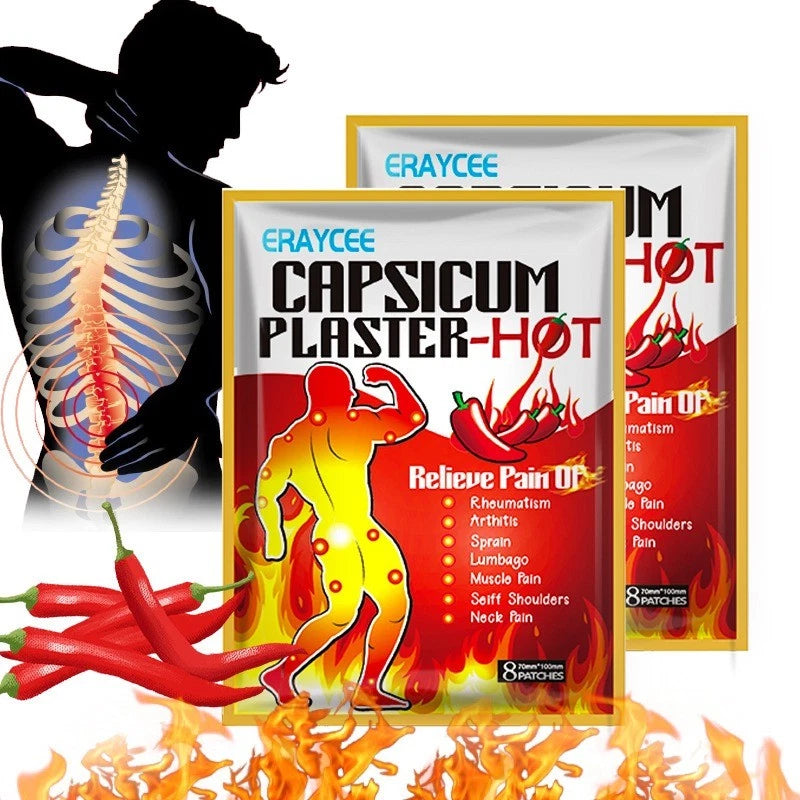 Capsicum Plaster - Varm Smertelindrende Plaster