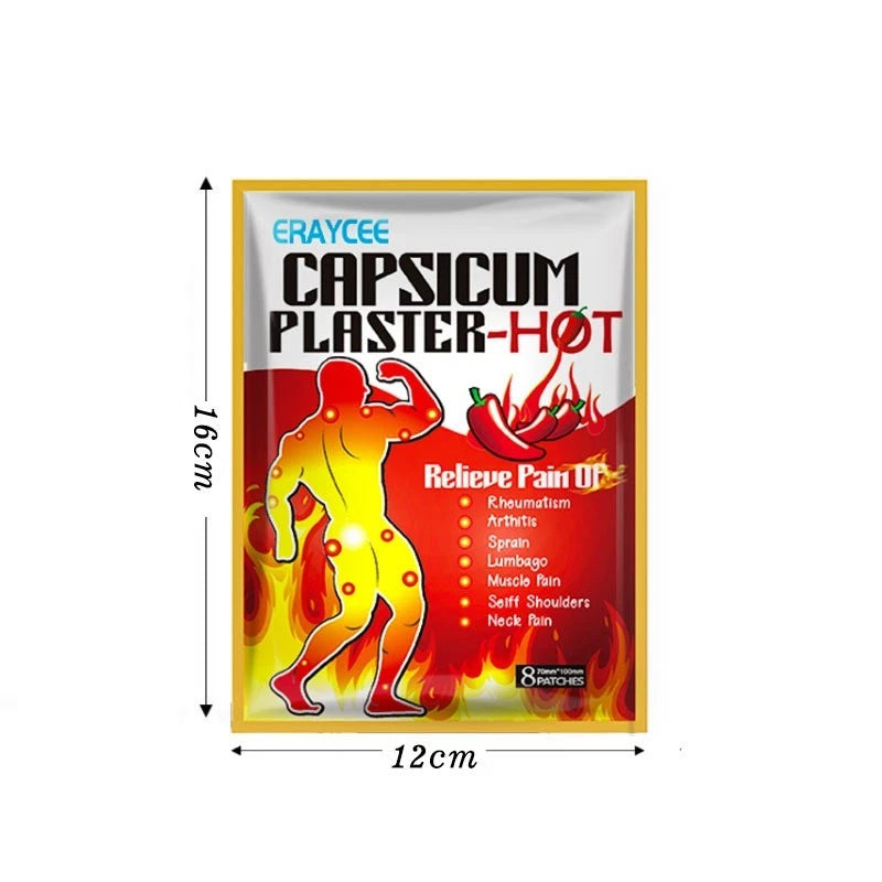 Capsicum Plaster - Varm Smertelindrende Plaster