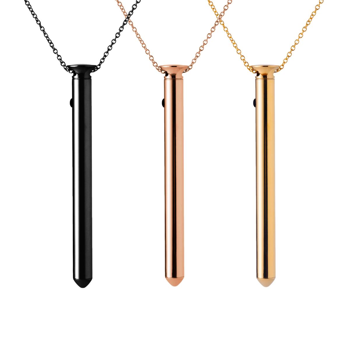 Vesper 2 vibratorhalskæden (Sort)