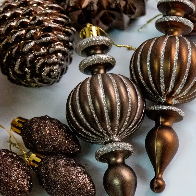 52 stk. Luksus Vintage Julekuglesæt -