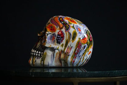 Mexican skull, richly decorated