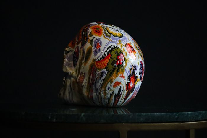 Mexican skull, richly decorated