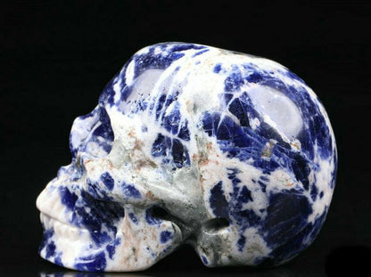 Blue and creme Sodalite memento mori