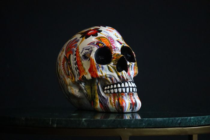 Mexican skull, richly decorated