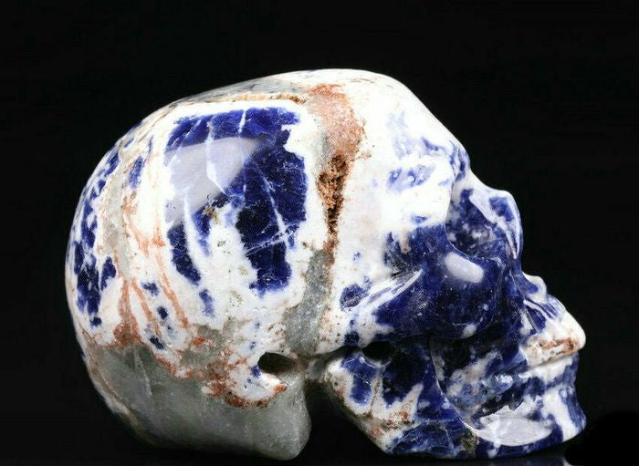 Blue and creme Sodalite memento mori