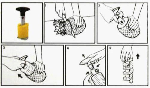 Ananasskærer - perfekt værktøj til og skære en ananas ud