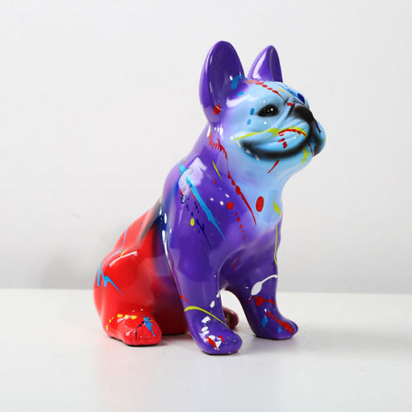 Model dekorativ bulldog - Kreative farverige figurer