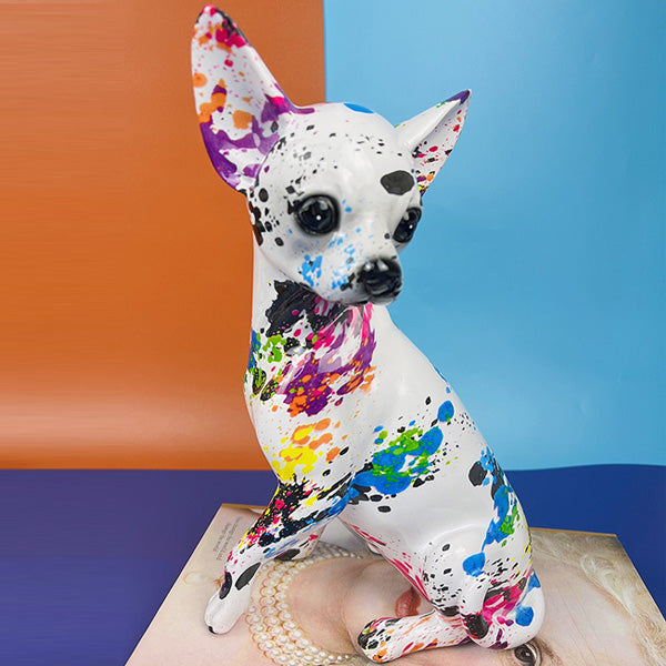 Model Chihuahua hund i flere farver - Kreative farverige figurer