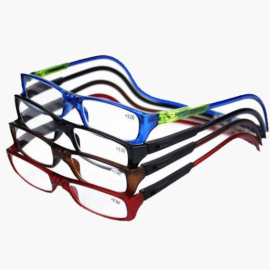 Farvede letvægts bærbar magnet læsebriller