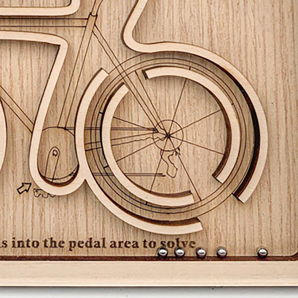 Cykel 3D træpuslespil
