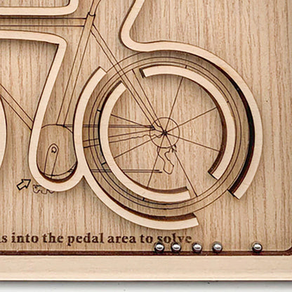 Cykel 3D træpuslespil