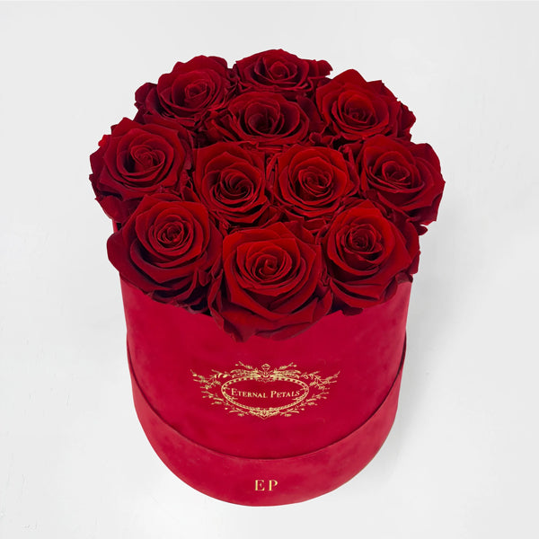 Deep Love - Round Red - Roser som holder ca. 1 år
