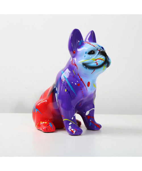 Model dekorativ bulldog - Kreative farverige figurer