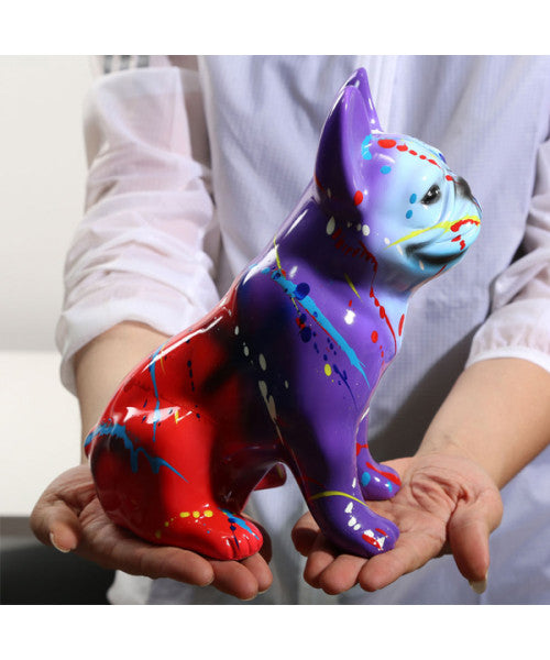 Model dekorativ bulldog - Kreative farverige figurer