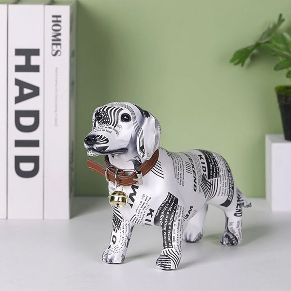 Dekorativ unik Gravhund - Kreative farverige figurer