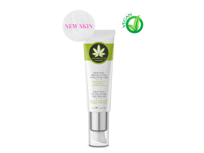 Dybderensende og Udglattende Serum med CBD og Hamp, NEW SKIN, Økologisk