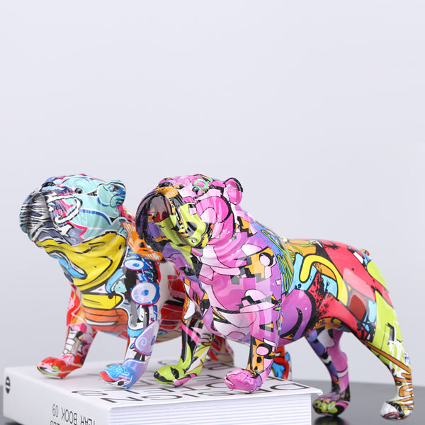 Model Bulldog - Kreative farverige figurer 2 farver