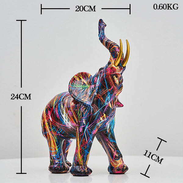 Model Elefant - Kreative farverige figurer