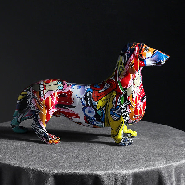 Model Gravhund - Kreative farverige figurer
